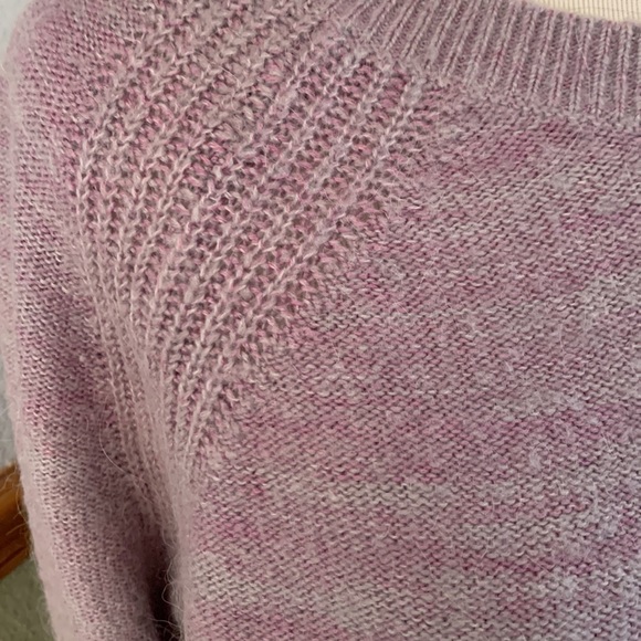 Lou & Grey pastel Purple Marled Knit Wool Blend Pullover Sweater M - Picture 3 of 9